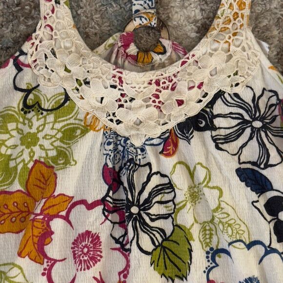 Self Esteem Tropical Floral Y2K Tank XL - Picture 2 of 4